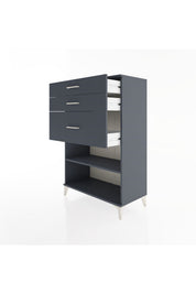 Hyperion Dolap Tek Raflı 3 Çekmeceli 88x44x134 - S51M041V5B