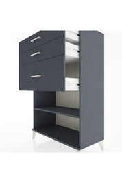 Hyperion Dolap Tek Raflı 3 Çekmeceli 88x44x134 - S51M041V5B