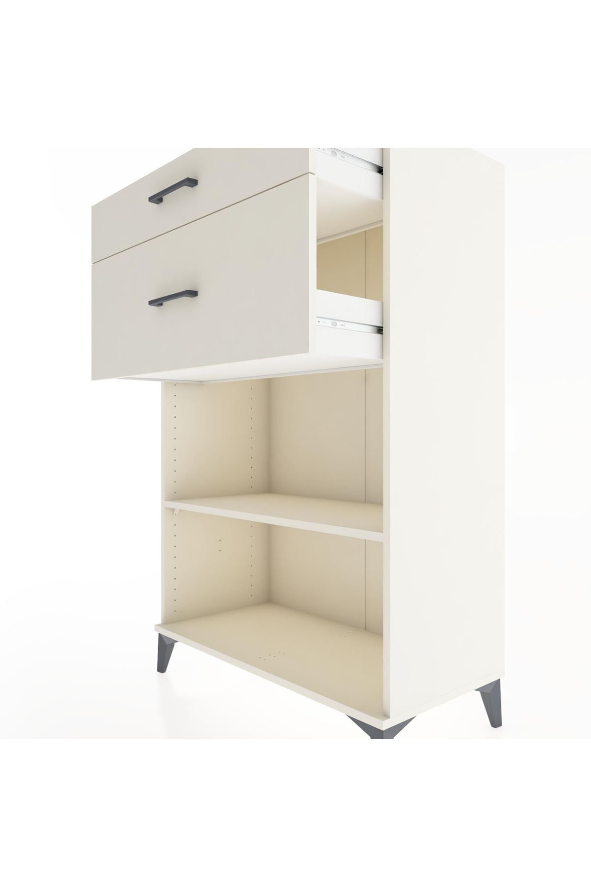 Hyperion Dolap Tek Raflı 2 Çekmeceli 88x44x134 - S51M042V1B