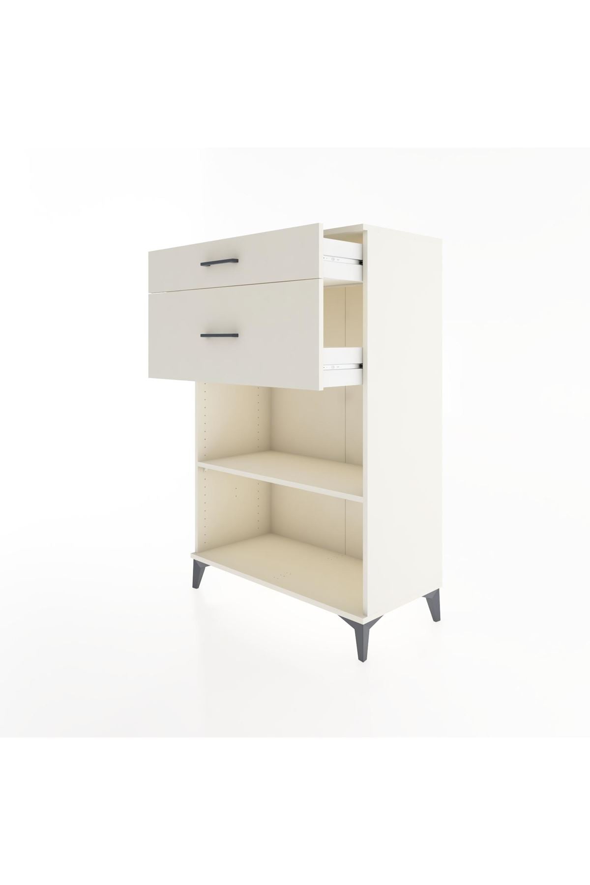 Hyperion Dolap Tek Raflı 2 Çekmeceli 88x44x134 - S51M042V1B