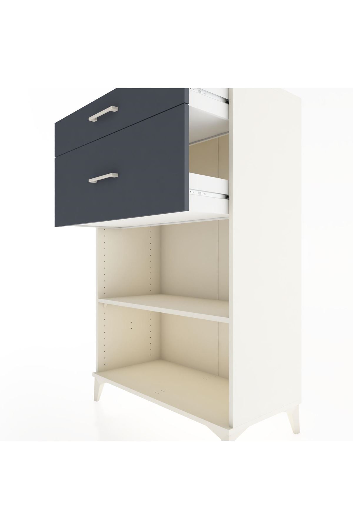 Hyperion Dolap Tek Raflı 2 Çekmeceli 88x44x134 - S51M042V2B