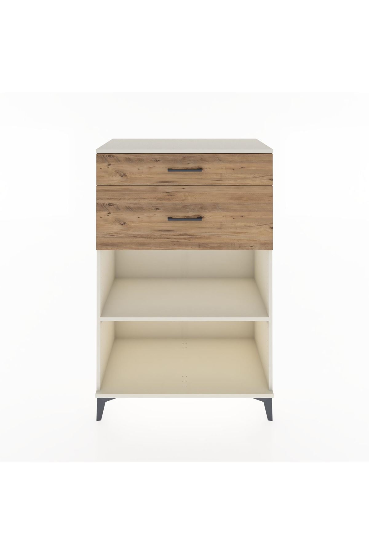 Hyperion Dolap Tek Raflı 2 Çekmeceli 88x44x134 - S51M042V3B