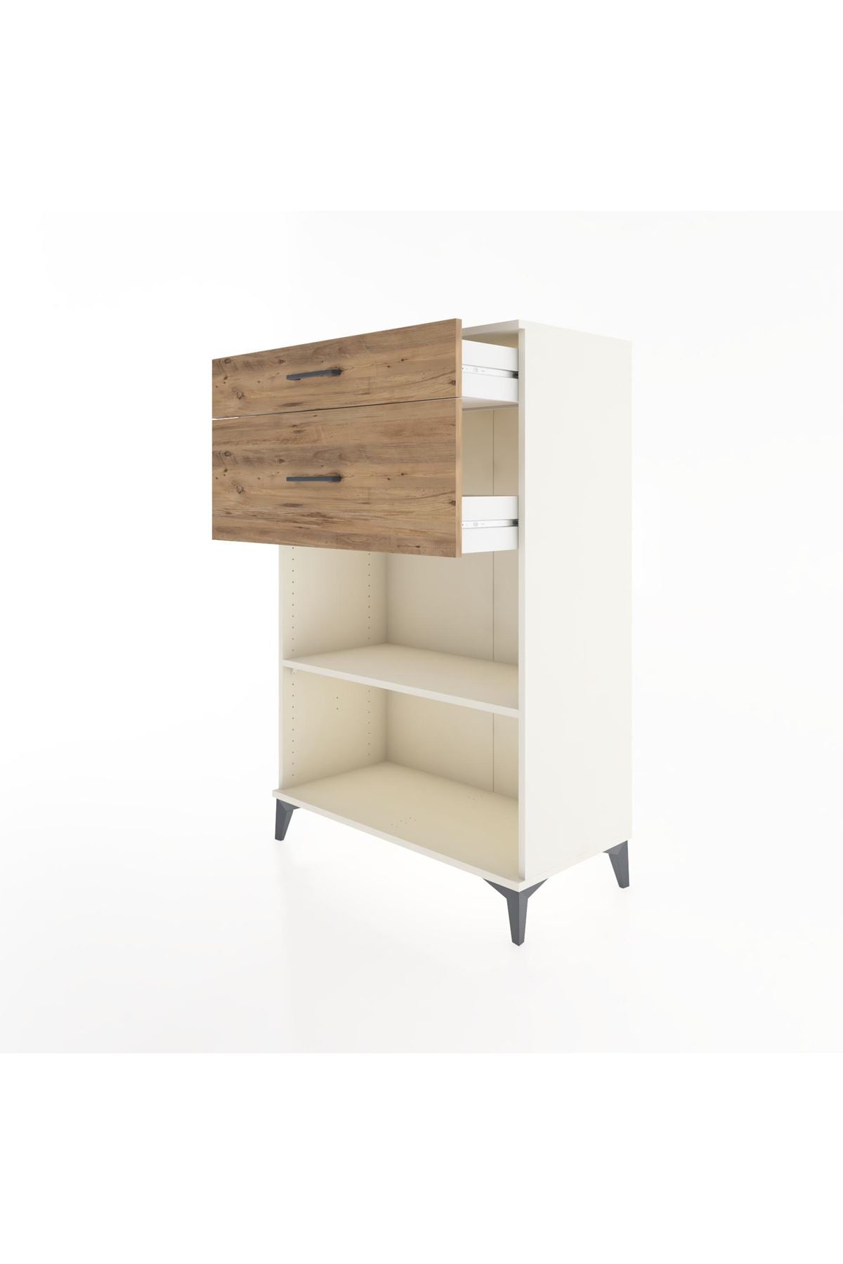 Hyperion Dolap Tek Raflı 2 Çekmeceli 88x44x134 - S51M042V3B