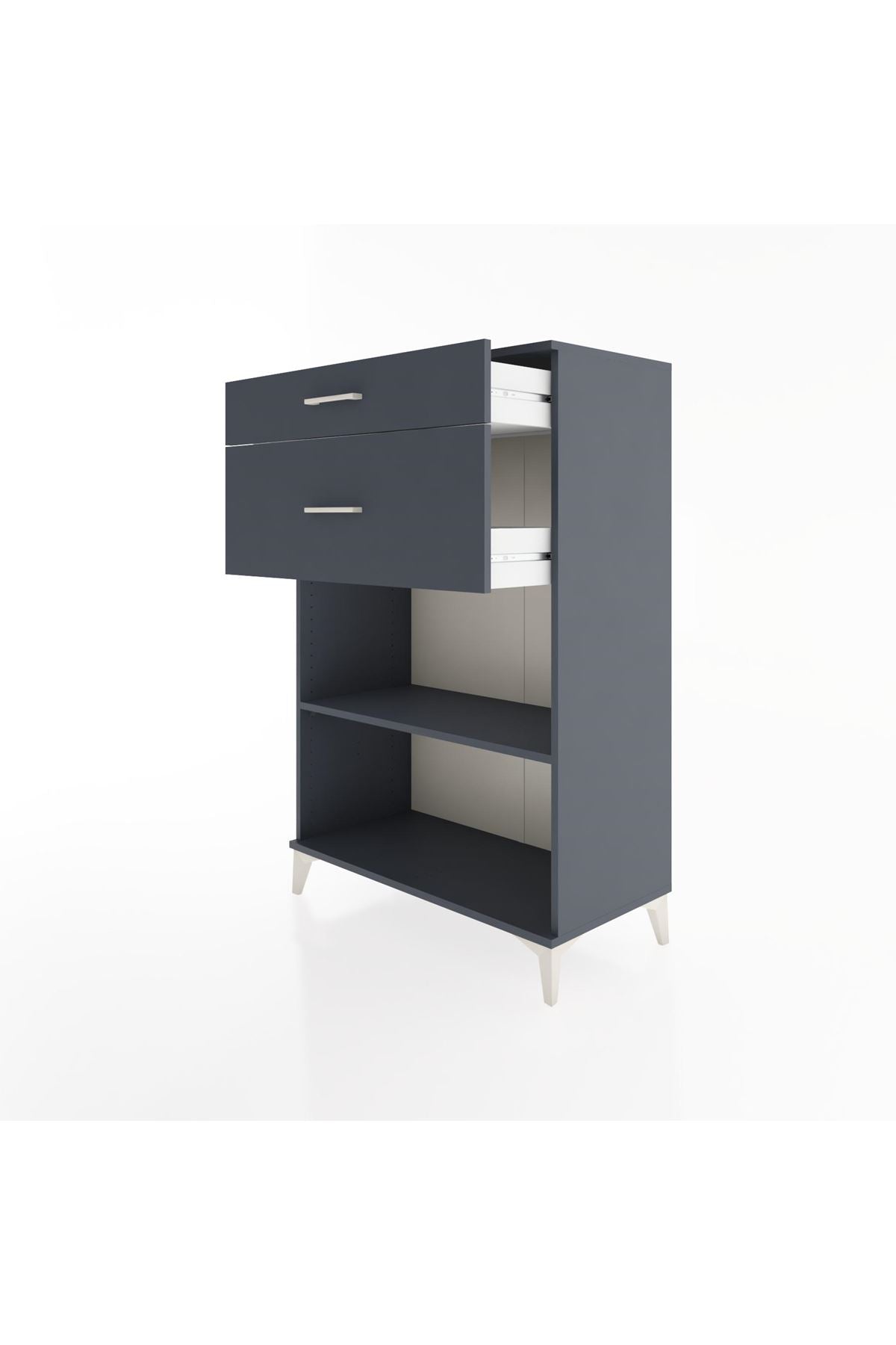 Hyperion Dolap Tek Raflı 2 Çekmeceli 88x44x134 - S51M042V5B