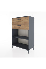 Hyperion Dolap Tek Raflı 2 Çekmeceli 88x44x134 - S51M042V6B