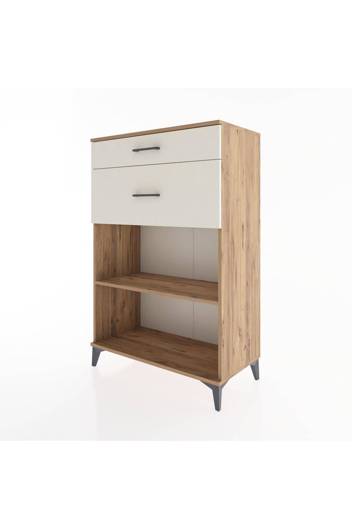 Hyperion Dolap Tek Raflı 2 Çekmeceli 88x44x134 - S51M042V7B