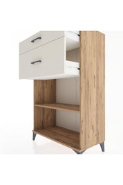 Hyperion Dolap Tek Raflı 2 Çekmeceli 88x44x134 - S51M042V7B