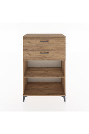 Hyperion Dolap Tek Raflı 2 Çekmeceli 88x44x134 Çam-Çam