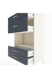 Hyperion Dolap Tek Raflı 4 Çekmeceli 88x44x134 - S51M043V2B
