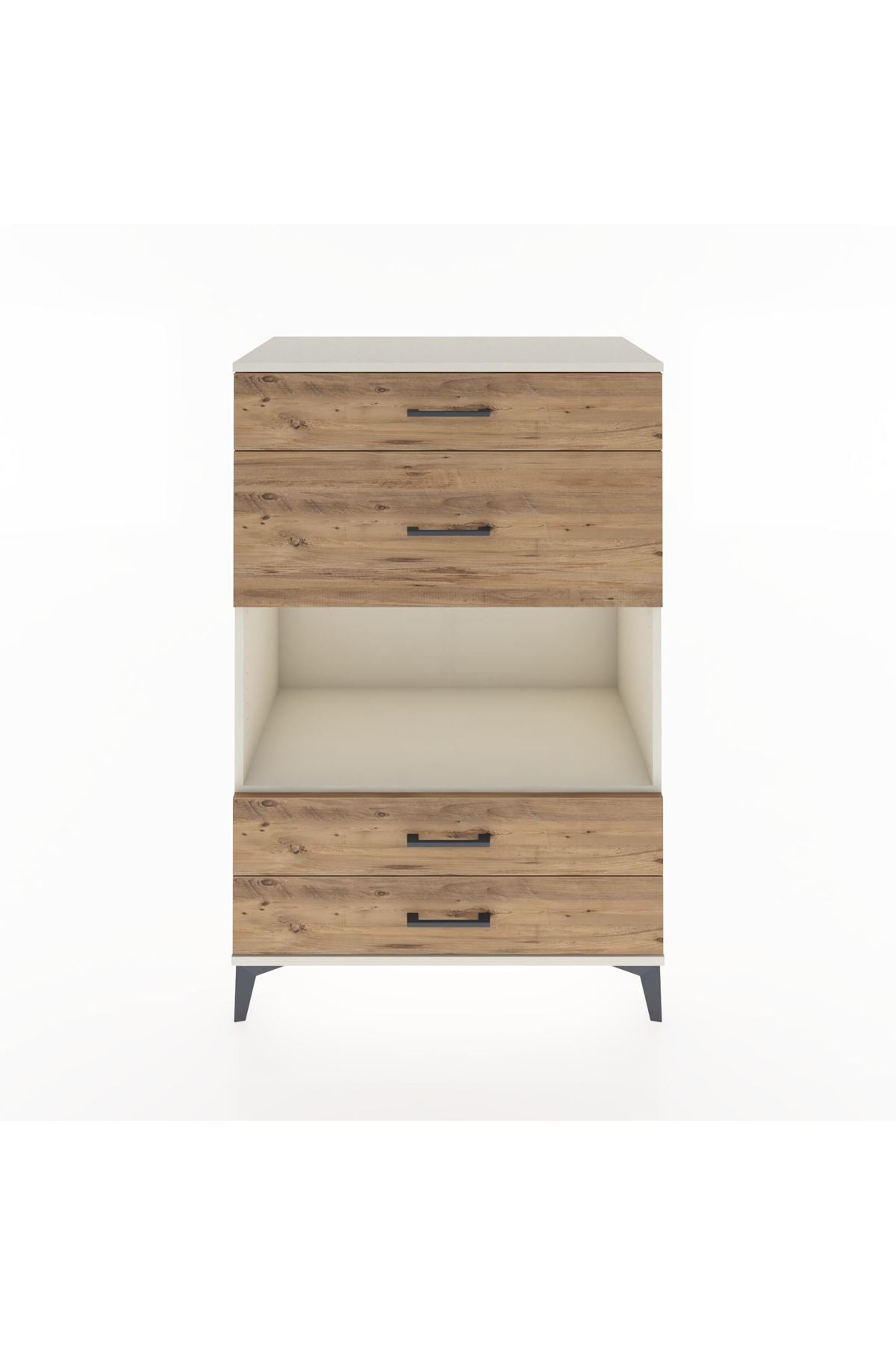 Hyperion Dolap Tek Raflı 4 Çekmeceli 88x44x134 Aytaşı-Çam