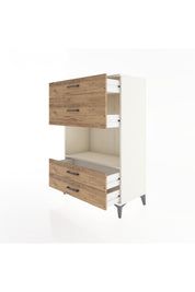 Hyperion Dolap Tek Raflı 4 Çekmeceli 88x44x134 Aytaşı-Çam