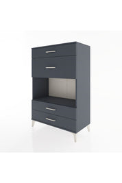 Hyperion Dolap Tek Raflı 4 Çekmeceli 88x44x134 - S51M043V5B