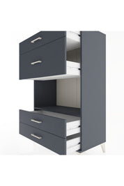 Hyperion Dolap Tek Raflı 4 Çekmeceli 88x44x134 - S51M043V5B