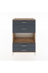 Hyperion Dolap Tek Raflı 4 Çekmeceli 88x44x134