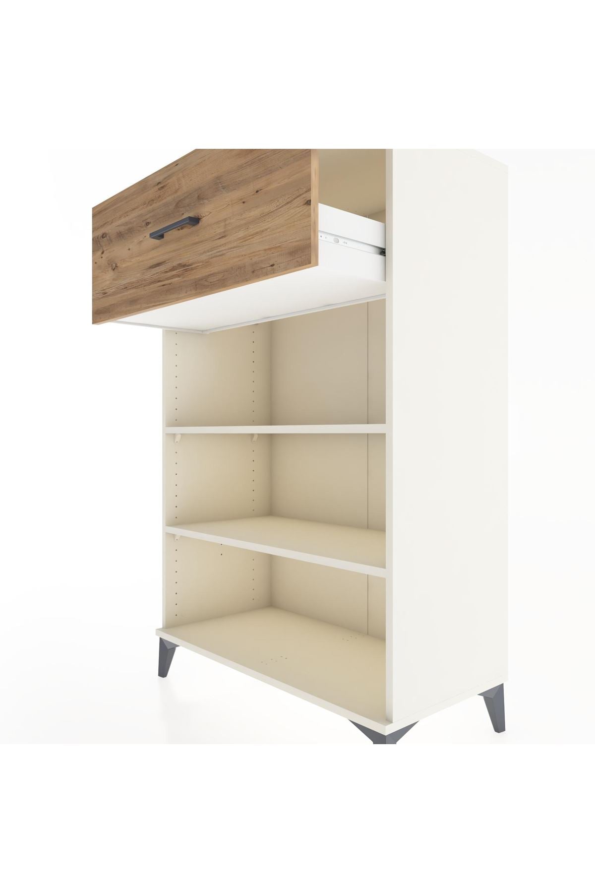 Hyperion Dolap 2 Raflı Tek Çekmeceli 88x44x134 Aytaşı-Çam