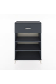 Hyperion Dolap 2 Raflı Tek Çekmeceli 88x44x134 Antrasit-Antrasit