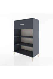 Hyperion Dolap 2 Raflı Tek Çekmeceli 88x44x134 Antrasit-Antrasit