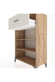 Hyperion Dolap 2 Raflı Tek Çekmeceli 88x44x134 Çam-Aytaşı
