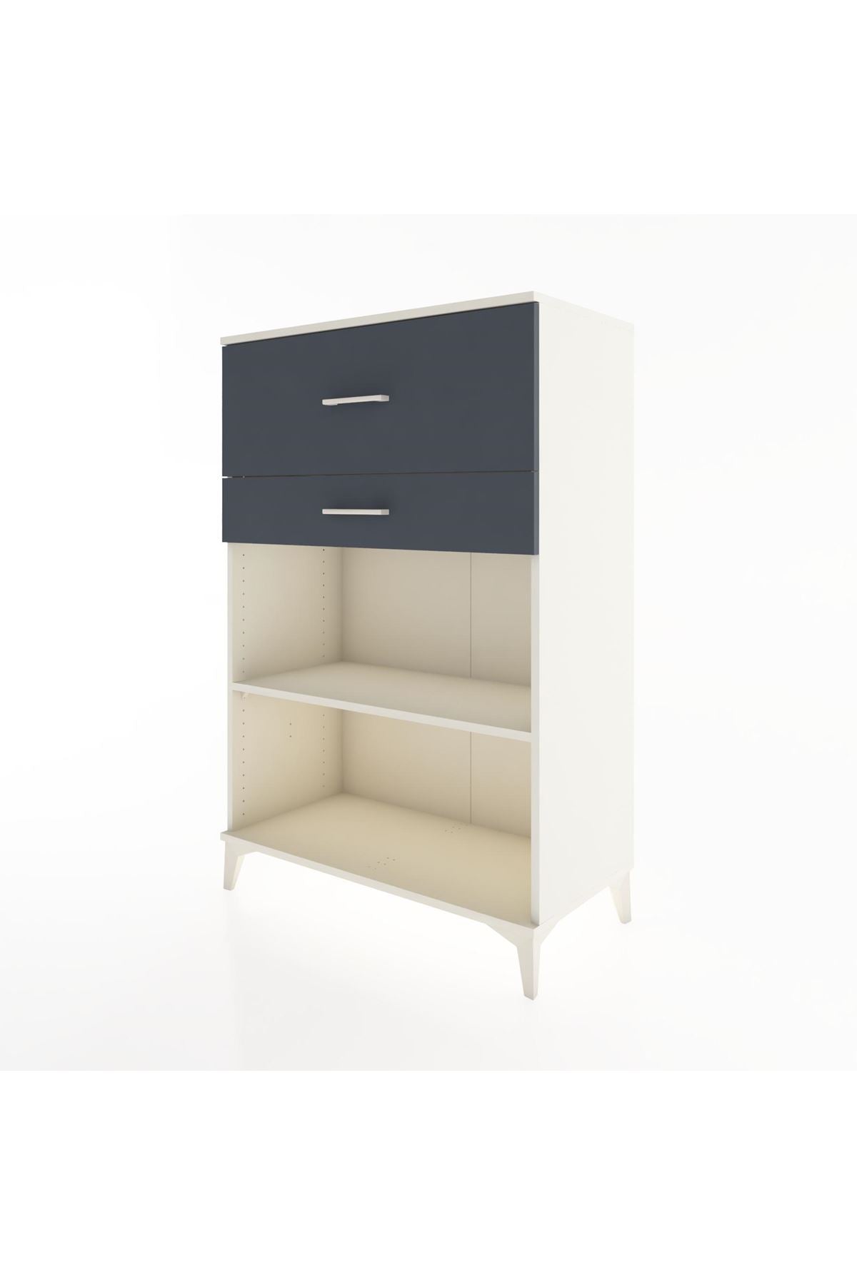 Hyperion Dolap Tek Raflı 2 Çekmeceli 88x44x134 - S51M045V2B