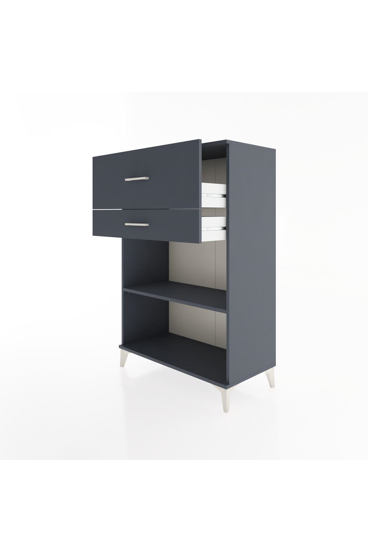 Hyperion Dolap Tek Raflı 2 Çekmeceli 88x44x134 - S51M045V5B