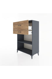 Hyperion Dolap Tek Raflı 2 Çekmeceli 88x44x134 - S51M045V6B