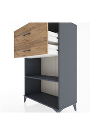 Hyperion Dolap Tek Raflı 2 Çekmeceli 88x44x134 - S51M045V6B
