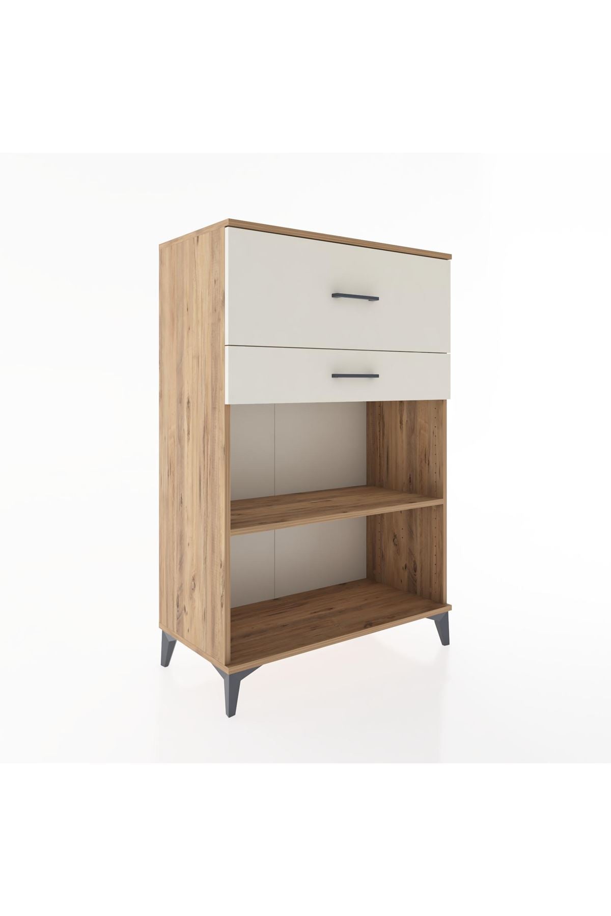 Hyperion Dolap Tek Raflı 2 Çekmeceli 88x44x134 Çam-Aytaşı