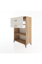 Hyperion Dolap Tek Raflı 2 Çekmeceli 88x44x134 Çam-Aytaşı