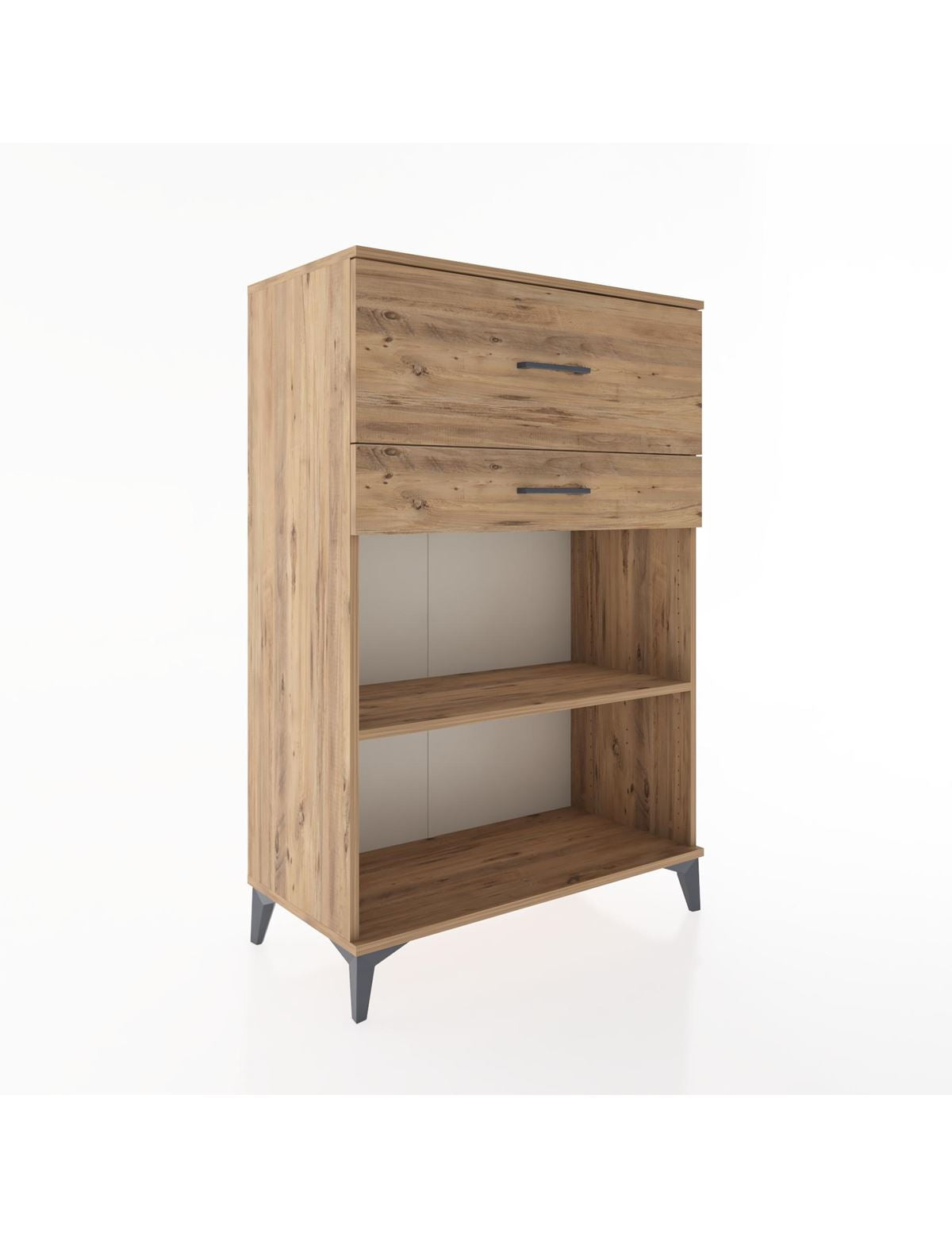 Hyperion Dolap Tek Raflı 2 Çekmeceli 88x44x134 - S51M045V9B
