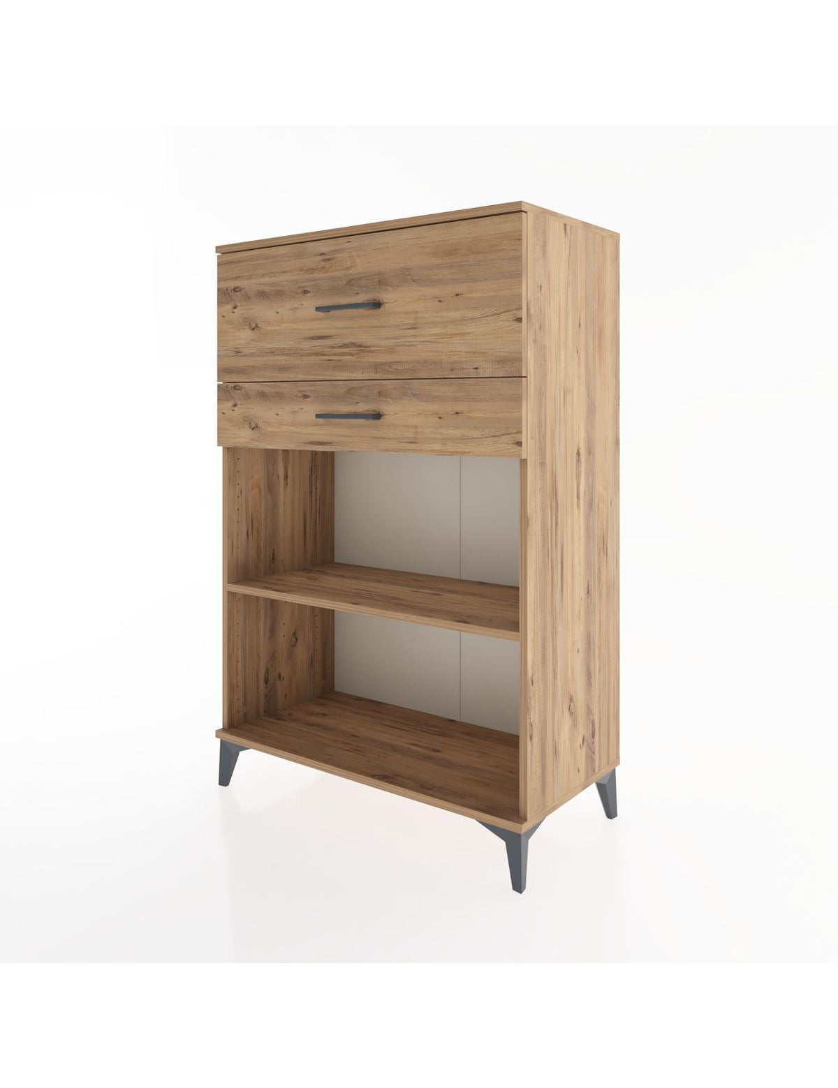 Hyperion Dolap Tek Raflı 2 Çekmeceli 88x44x134 - S51M045V9B