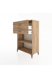 Hyperion Dolap Tek Raflı 2 Çekmeceli 88x44x134 - S51M045V9B