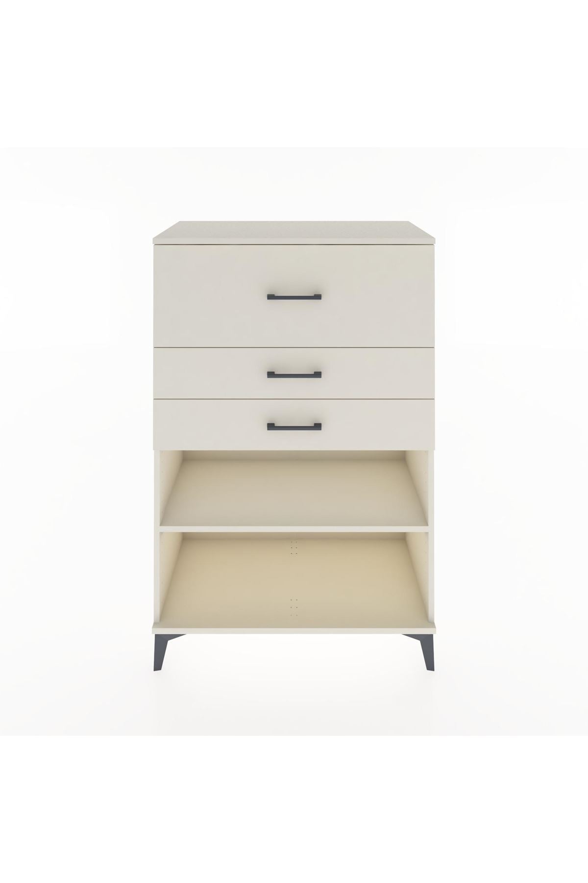 Hyperion Dolap Tek Raflı 3 Çekmeceli 88x44x134 - S51M046V1B