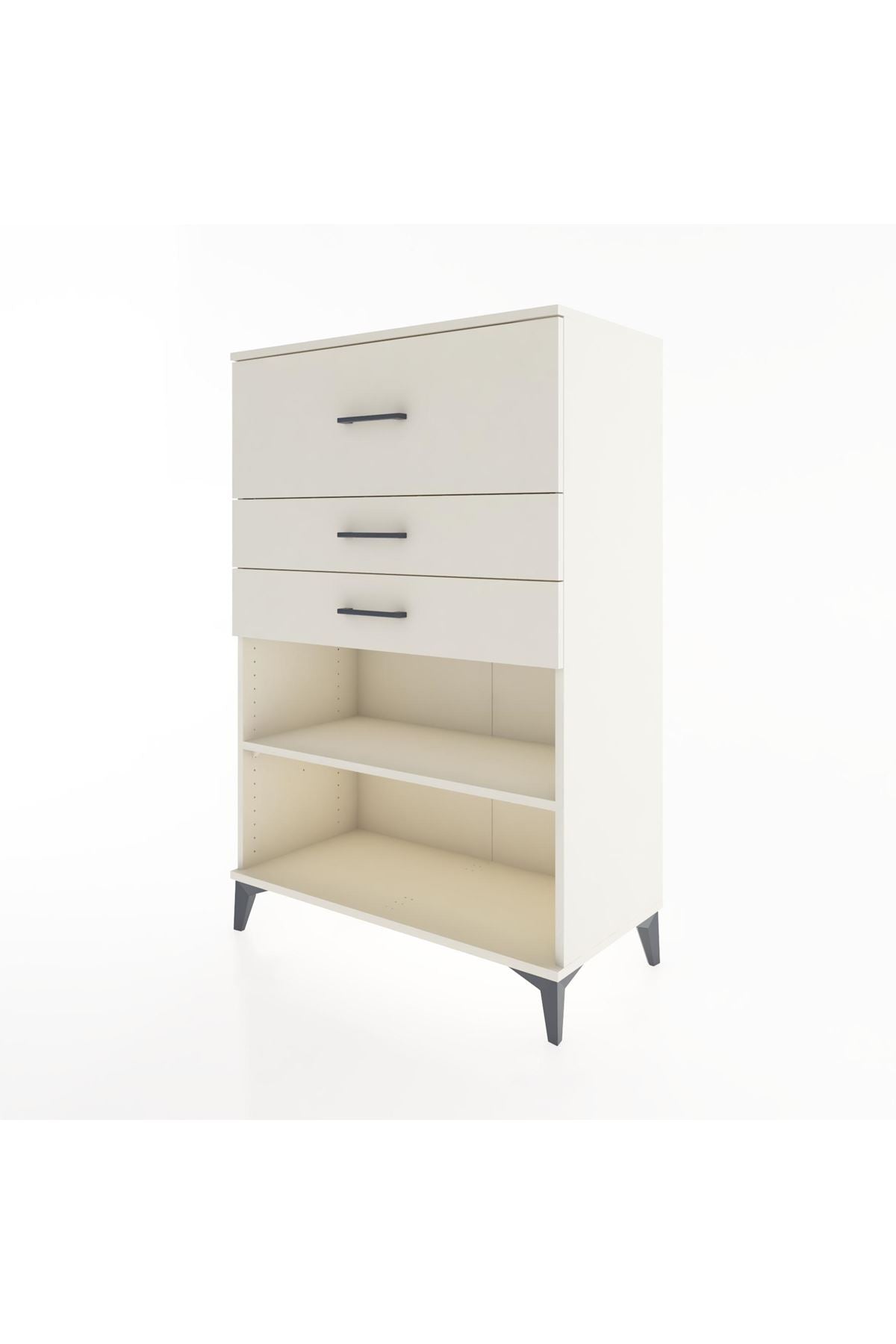 Hyperion Dolap Tek Raflı 3 Çekmeceli 88x44x134 - S51M046V1B