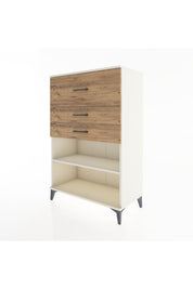 Hyperion Dolap Tek Raflı 3 Çekmeceli 88x44x134 - S51M046V3B