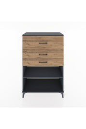 Hyperion Dolap Tek Raflı 3 Çekmeceli 88x44x134 - S51M046V6B