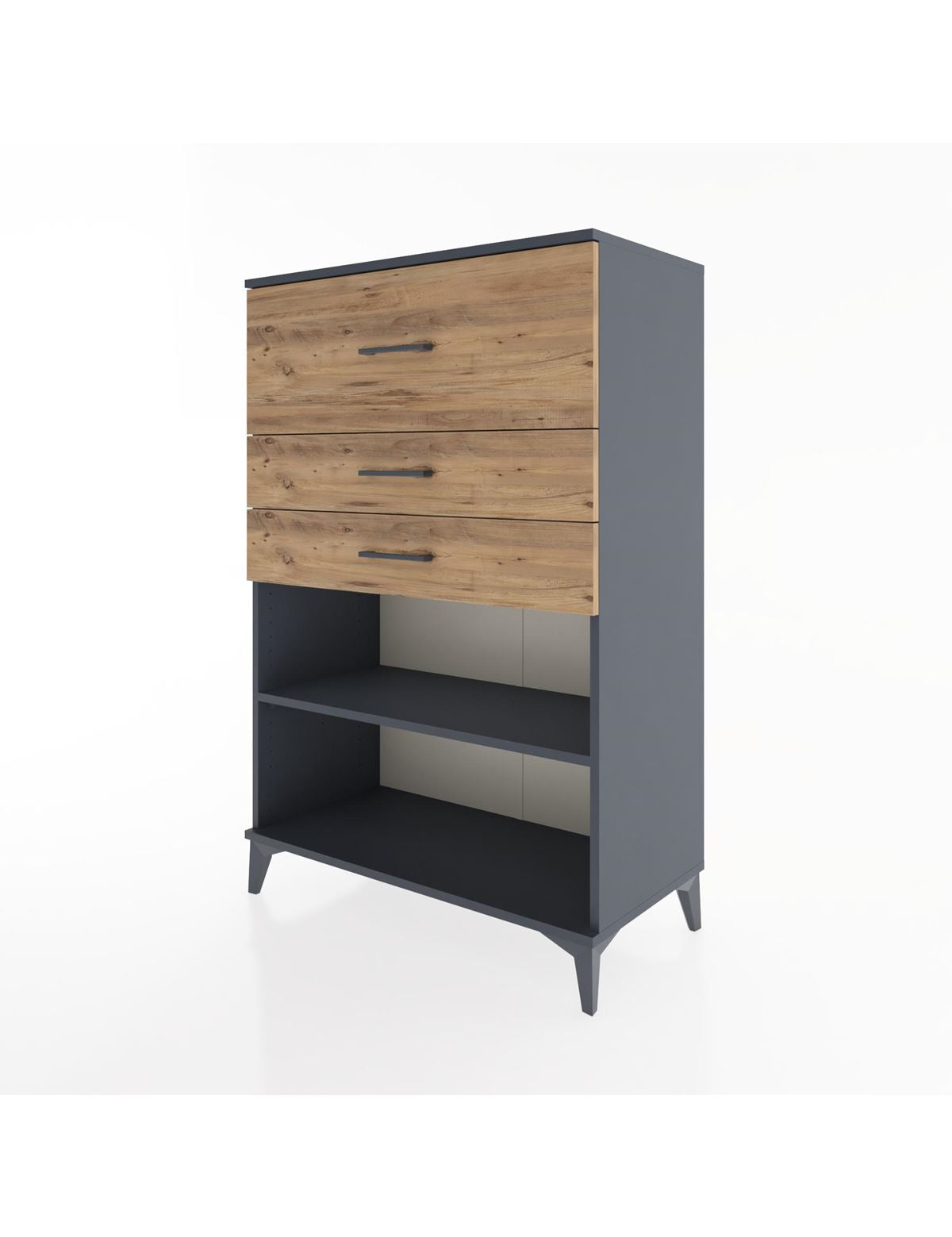 Hyperion Dolap Tek Raflı 3 Çekmeceli 88x44x134 - S51M046V6B