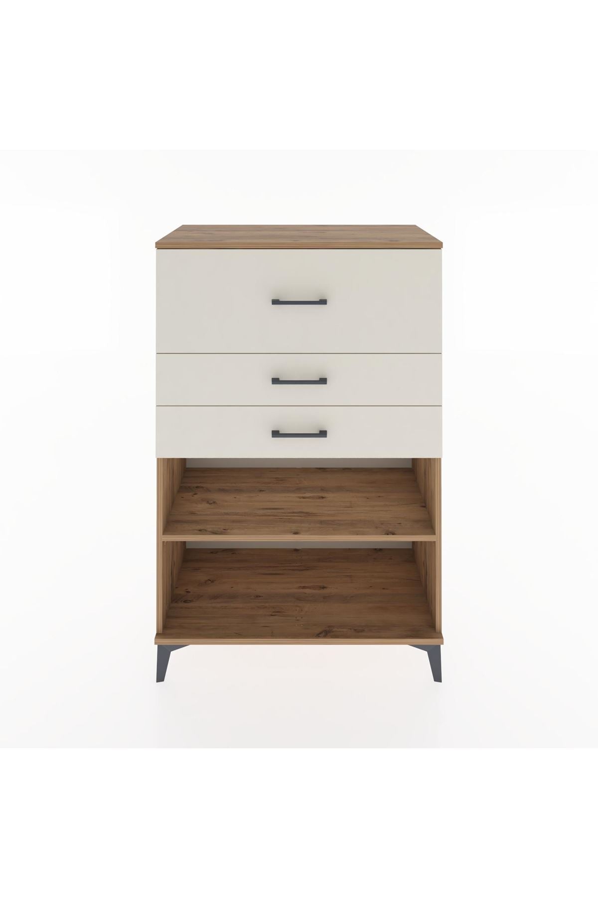 Hyperion Dolap Tek Raflı 3 Çekmeceli 88x44x134 Çam-Aytaşı