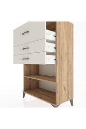 Hyperion Dolap Tek Raflı 3 Çekmeceli 88x44x134 Çam-Aytaşı