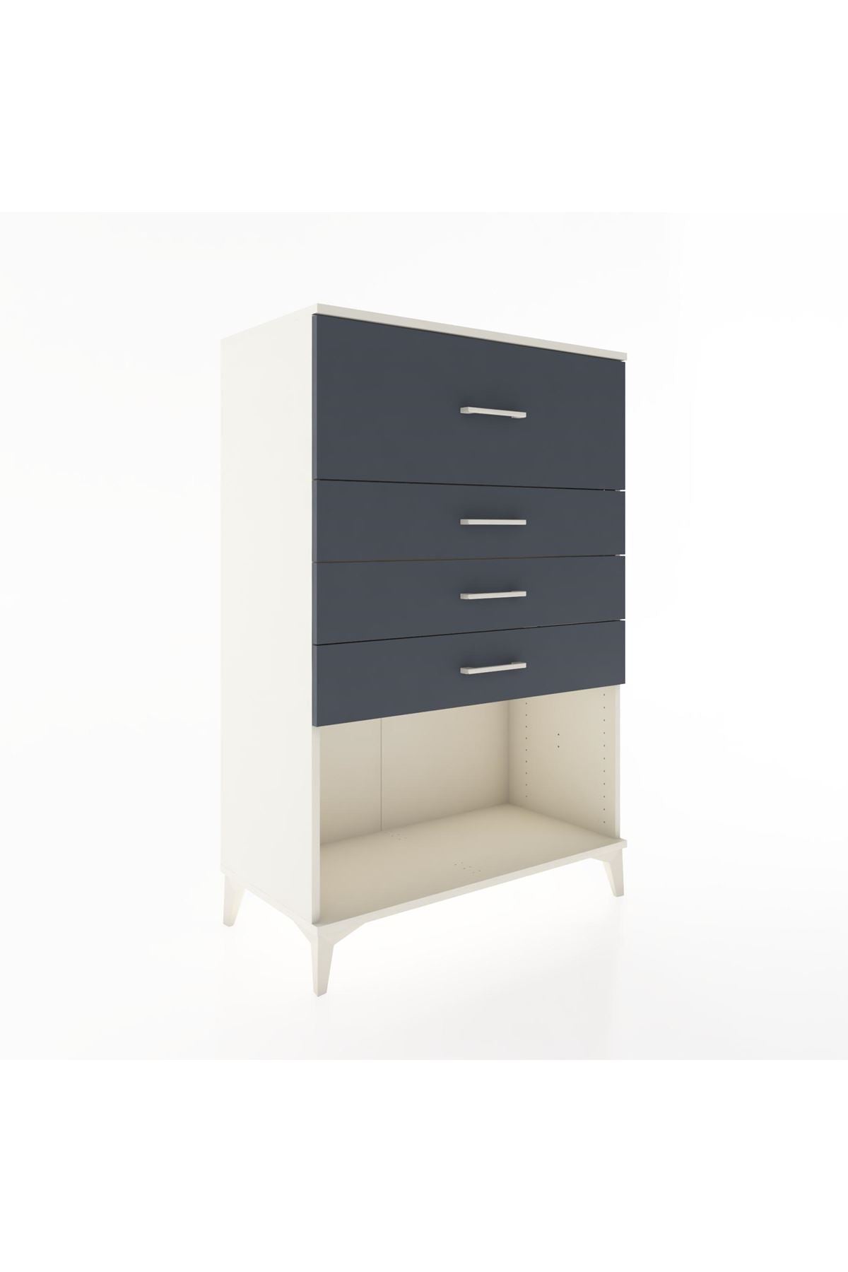 Hyperion Dolap 4 Çekmeceli 88x44x134 Aytaşı-Antrasit