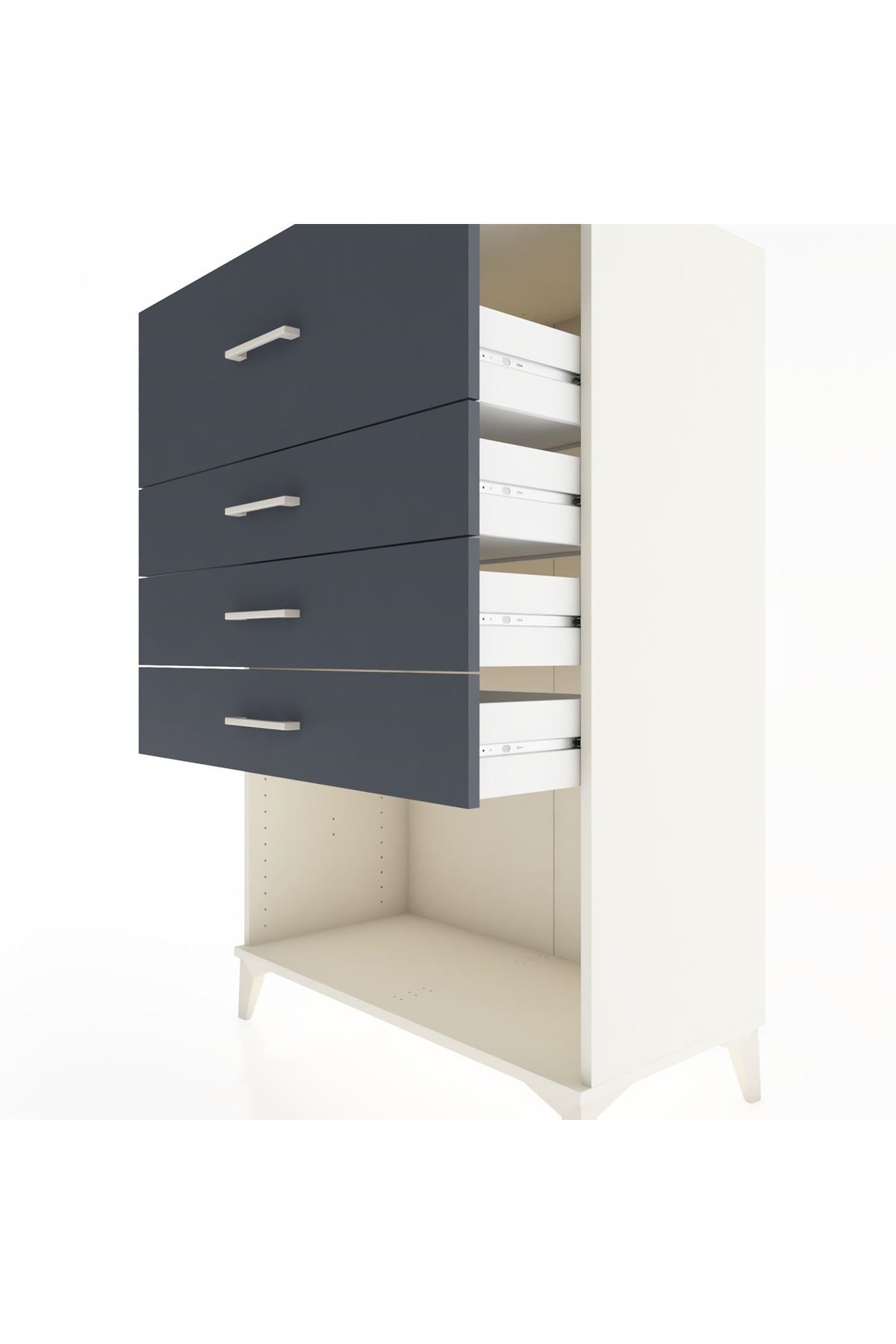 Hyperion Dolap 4 Çekmeceli 88x44x134 Aytaşı-Antrasit
