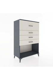 Hyperion Dolap 4 Çekmeceli 88x44x134 Antrasit-Aytaşı