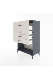 Hyperion Dolap 4 Çekmeceli 88x44x134 Antrasit-Aytaşı