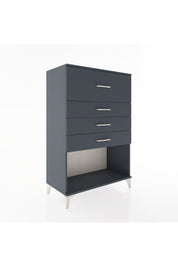Hyperion Dolap 4 Çekmeceli 88x44x134 Antrasit-Antrasit