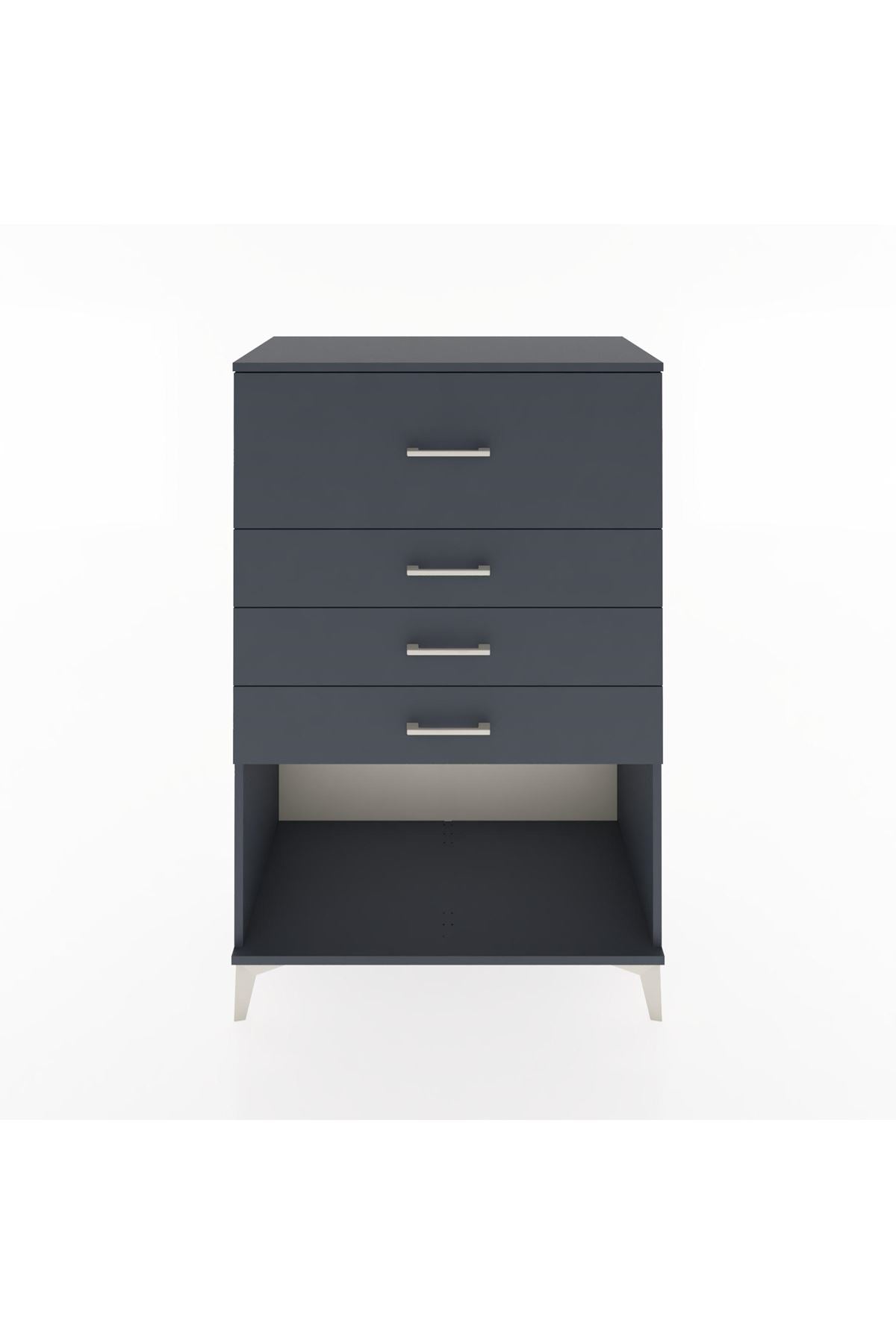 Hyperion Dolap 4 Çekmeceli 88x44x134 Antrasit-Antrasit