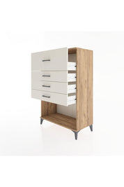 Hyperion Dolap 4 Çekmeceli 88x44x134 Çam-Aytaşı