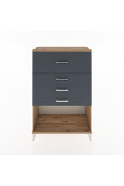 Hyperion Dolap 4 Çekmeceli 88x44x134 Çam-Antrasit