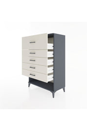 Hyperion Dolap 5 Çekmeceli 88x44x134 Antrasit-Aytaşı