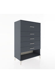 Hyperion Dolap 5 Çekmeceli 88x44x134 Antrasit-Antrasit