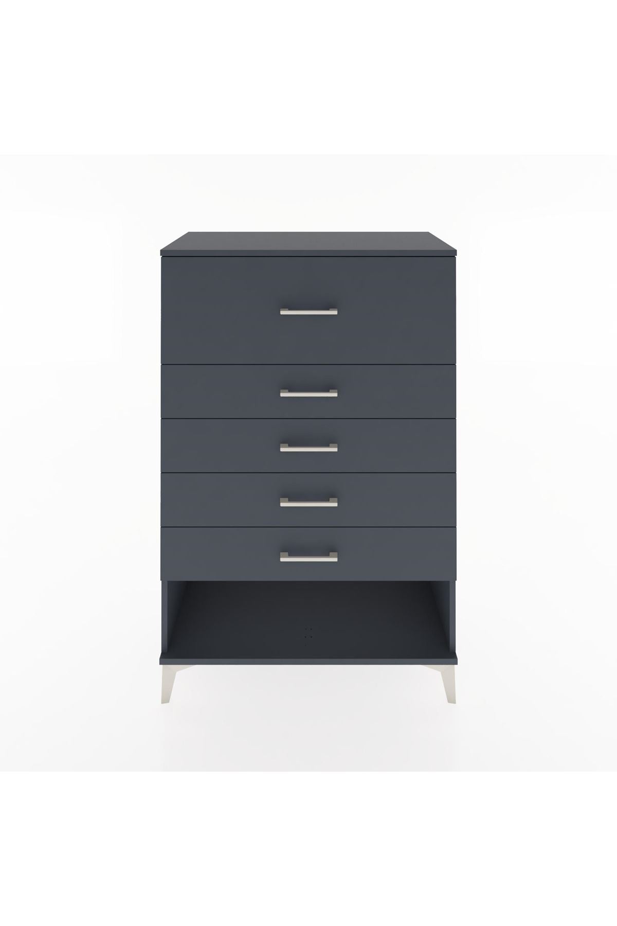 Hyperion Dolap 5 Çekmeceli 88x44x134 Antrasit-Antrasit