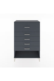 Hyperion Dolap 5 Çekmeceli 88x44x134 Antrasit-Antrasit
